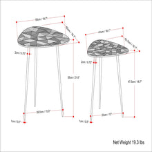 Load image into Gallery viewer, Shelton - 2 Piece Metal Nesting Table - Nickel