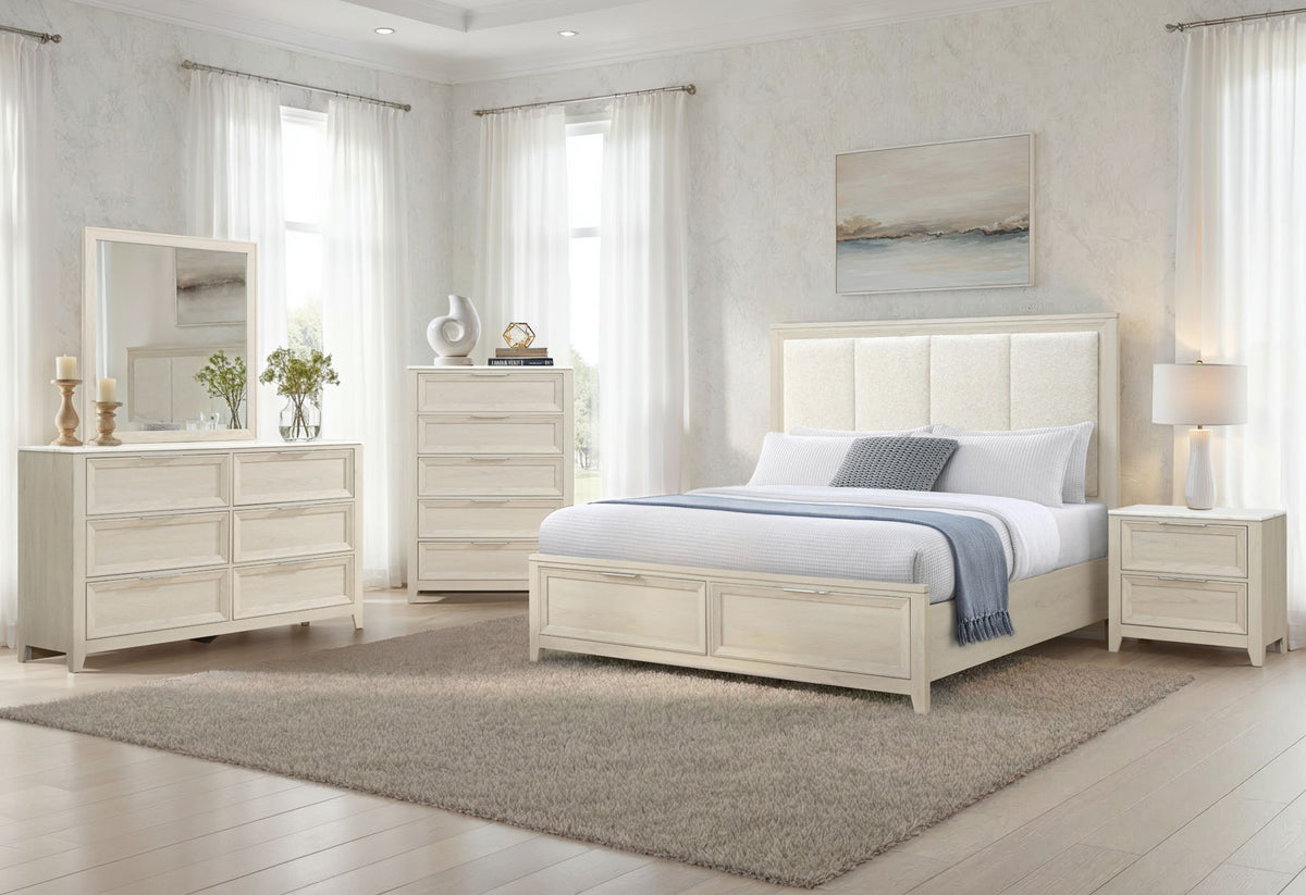Mariah - Twin Bed / Full Bed Side Rails - Beige