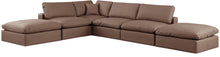Load image into Gallery viewer, Comfy - 6 Piece Faux Leather Modular Sectional