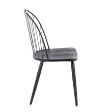 Load image into Gallery viewer, Riley - Industrial High Back Armless Chair (Set of 2) - Black