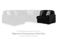 Load image into Gallery viewer, Midnight-Madness - RAF Corner Chair - Onyx