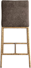 Load image into Gallery viewer, Reeves - Chenille Fabric Upholstered Counter Stool (Set of 2) - Gold Base