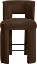 Load image into Gallery viewer, Zuno - Velvet Performance Fabric Upholstered Counter Stool (Set of 2)
