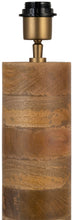 Load image into Gallery viewer, Orenda - Mango Wood Base And Linen Textured Fabric Shade Table Lamp - Travertine / Natural