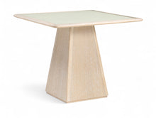 Load image into Gallery viewer, Atrium - Glass Top And Wood Base Dining Table