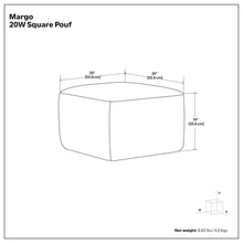 Load image into Gallery viewer, Margo - Square Pouf - Multicolor