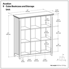 Load image into Gallery viewer, Acadian - Handcrafted Cube Storage