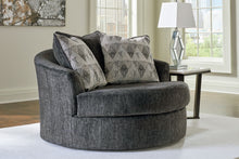 Load image into Gallery viewer, Biddeford - Oversized Swivel Accent Chair - Shadow