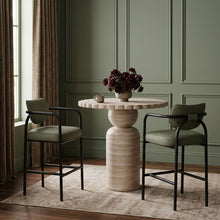 Load image into Gallery viewer, Serava - Vegan Leather Upholstered Bar Stool