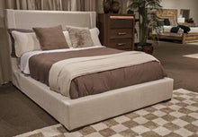 Load image into Gallery viewer, Brozmont - Queen Upholstered Storage Footboard/Rails/Slats - Oatmeal