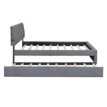 Load image into Gallery viewer, Upholstered Platform Bed With Trundle