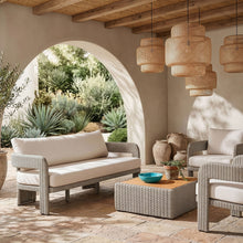 Load image into Gallery viewer, Sandbay - Olefin Water Resistant Fabric And Wicker Outdoor Patio Sofa