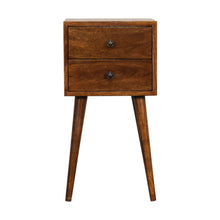 Load image into Gallery viewer, Mini 2 Drawer Nightstand