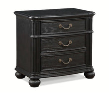 Load image into Gallery viewer, Crown Mark Furniture Kingsbury 3 Drawer Nightstand in Black image