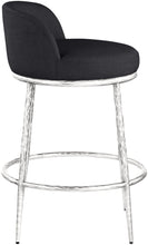 Load image into Gallery viewer, Ferro - Upholstered Counter Stool With Brushed Silver Base