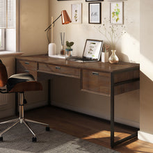 Load image into Gallery viewer, Richmond - Desk - Rustic Natural Aged Brown