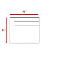 Load image into Gallery viewer, Outdoor 33" Wide Corner Wedge With Cushions - Beige / Brown