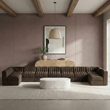 Load image into Gallery viewer, Rummi - Armless Velvet Performance Fabric Upholstered 9 Piece Modular Sectional