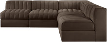 Load image into Gallery viewer, Rummi - Armless Velvet Performance Fabric Upholstered 5 Piece Modular Sectional