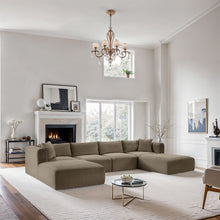 Load image into Gallery viewer, Shaggy - Fabric 6 Piece Modular Sectional With 2 Ottomans