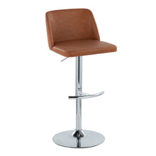Load image into Gallery viewer, Toriano - Contemporary Adjustable Barstool With Swivel & Rounded T Footrest (Set of 2)