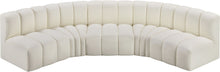 Load image into Gallery viewer, Arc - Faux Leather 5 Piece U-Shaped Modular Sofa