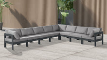 Load image into Gallery viewer, Nizuc - Outdoor Patio 8 Piece Modular Sectional With Gray Frame