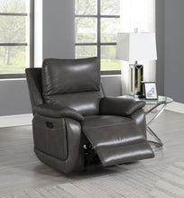 Load image into Gallery viewer, U108 - Gel Leather Reclining Chair - Gray