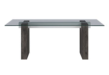 Load image into Gallery viewer, D4238 - Dining Table - Clear / Dark Brown