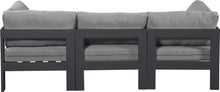 Load image into Gallery viewer, Nizuc - Outdoor Patio 3 Seat Modular Sofa With Gray Frame