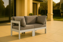 Load image into Gallery viewer, Nizuc - Outdoor Patio 2 Seat Modular Sofa With White Frame