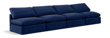 Load image into Gallery viewer, Indulge - Velvet 4 Seat Modular Armless Sofa