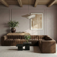 Load image into Gallery viewer, Rummi - Velvet Performance Fabric Upholstered 7 Piece Modular Sectional (With 3 Corner Chairs)