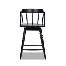 Load image into Gallery viewer, Breda - Turned Bubble Spindle Low Back Counter Stool - Black