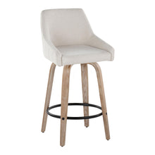 Load image into Gallery viewer, Hannah - Transitional Fixed Height Counter Stool With Swivel With Round Footrest (Set of 2)
