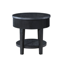 Load image into Gallery viewer, Tate - Round One Drawer End Table - Black