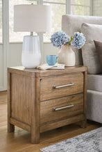 Load image into Gallery viewer, Cabalynn - Two Drawer Night Stand - Light Brown