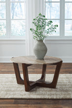 Load image into Gallery viewer, Tanidore - Round Cocktail Table - Warm Brown
