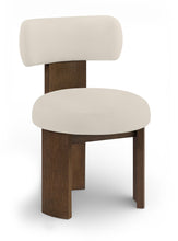 Load image into Gallery viewer, Atelier - Vegan Leather Upholstered Dining Chair (Set of 2) - Taupe / Painted Brown