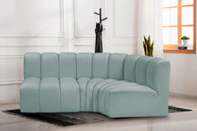 Load image into Gallery viewer, Arc - Faux Leather 3 Piece Sofa