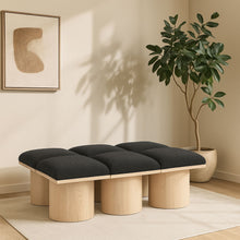 Load image into Gallery viewer, Pavilion - 6 Piece Modular Bench With Natural Base
