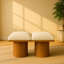 Load image into Gallery viewer, Pavilion - 2 Piece Modular Bench With Brown Base