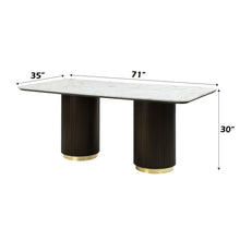 Load image into Gallery viewer, Clayten - Engineered Marble Top Dining Table - Marble