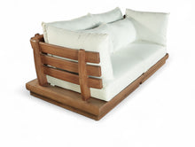 Load image into Gallery viewer, Mirella - 2 Piece Water Resistant Fabric 76" Upholstered Outdoor Patio Modular Loveseat