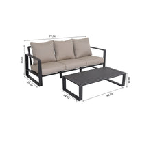 Load image into Gallery viewer, Durable Sofa With Rectangular Coffee Table
