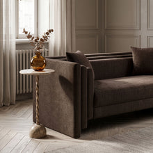Load image into Gallery viewer, Helix - Genuine Marble Top And Aluminum Base End / Side Table
