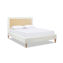 Load image into Gallery viewer, Haley - Upholstered Cane Back Platform Bed