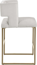 Load image into Gallery viewer, Caleb - Counter Stool with Gold Legs (Set of 2)