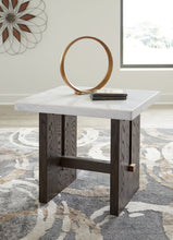 Load image into Gallery viewer, Burkhaus - Rectangular End Table - White / Dark Brown