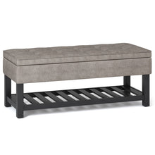 Load image into Gallery viewer, Cosmopolitan - Storage Ottoman Bench With Open Bottom